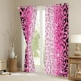 thumbnail image 3 of jejeloiu Leopard Pattern Blackout Curtains Set of 2 (38x54 Each),Modern Cheetah Print Curtains and Drapes,Pink Bling Print Living Room Curtains For Girl Teens,Microfiber Bedroom Decor, 3 of 6