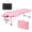 Pink-Steel, variant on Ktaxon Portable Massage Table, 84" 2-Fold Adjustable Bed with Carry Bag, Steel, Black