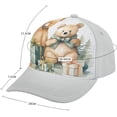 thumbnail image 2 of Bear and Gift Baseball Cap Classic Golf Cap Soft Dad Hat Multicolor Adjustable Low Profile Hat Unisex, 2 of 3