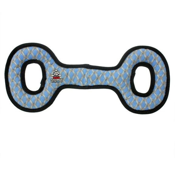 Tuffy Mega Tug Oval Chain Link Durable Plush Squeaky Dog Toy