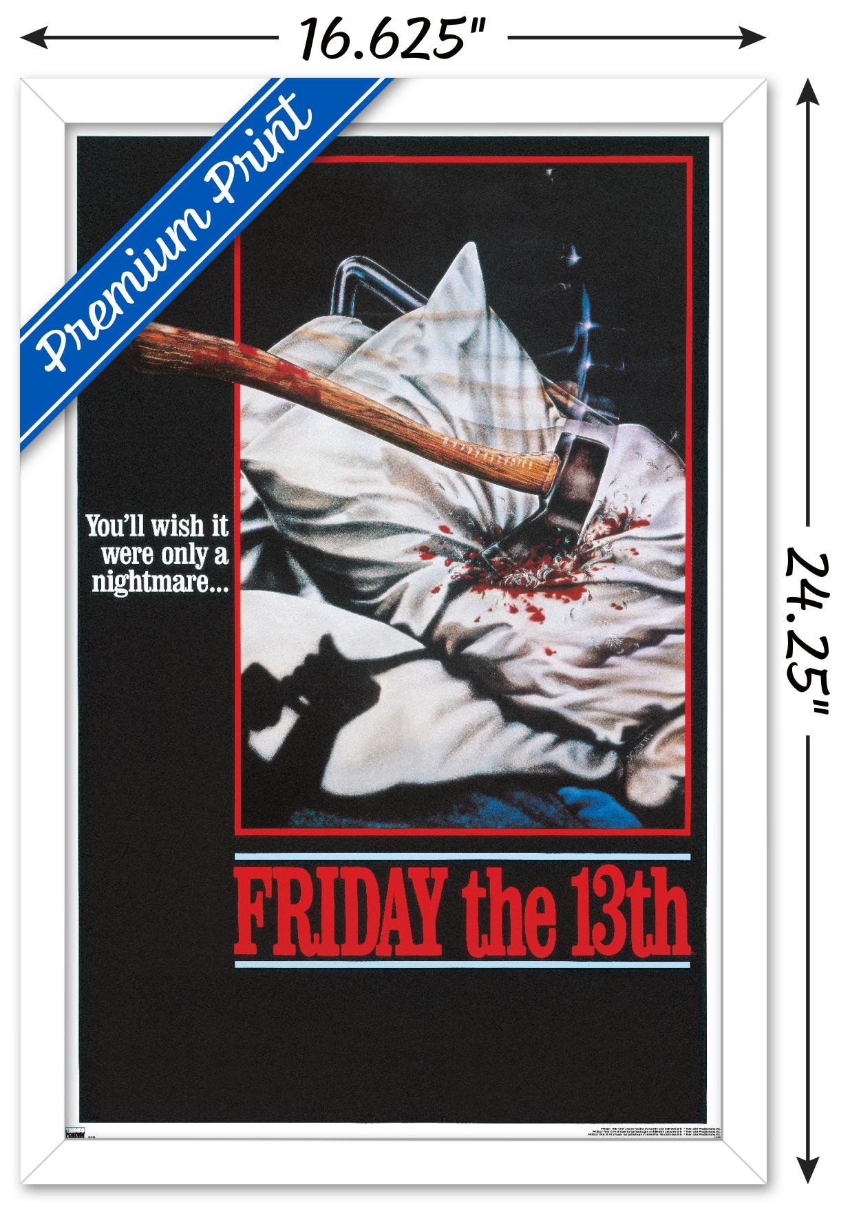 Friday The 13th - One Sheet Wall Poster, 14.725" x 22.375" Framed