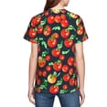 thumbnail image 5 of Honeii Tomatoes Print Youth Short Sleeve T-Shirt,Boys Athletic Shirt,Quick Dry Short Sleeve Performance Moisture Wicking T Shirt, 5 of 6