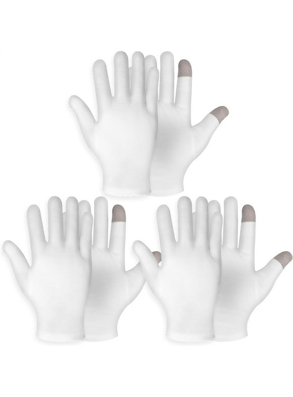 White Cotton Gloves for Eczema
