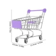 thumbnail image 3 of Mini Shopping Cart Supermarket Handcart Tiny Shopping Grocery Cart Mini Supermarket Storage Handcart, 3 of 3