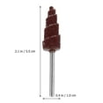 thumbnail image 3 of SHISUYAN 20pcs Cone Shape Abrasive Flap Wheel with Handle for Deburring Sanding, 3 of 8