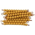 thumbnail image 2 of Banco de materiales con cuentas matemáticas doradas para niños, juego de manipulación, juguete para mayores de 3 años Diez, 2 of 9