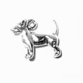 thumbnail image 1 of Sterling Silver 20" 1.2mm Box Chain 3D Small Standing Chihuahua Dog Breed Pendant Necklace, 1 of 2