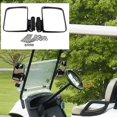 thumbnail image 3 of 2Pcs Easy Installation Clear Golf Cart Wide Panoramic Rear View Mirror Side Border Fits Club Car Golf Equipment, 3 of 4