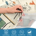 thumbnail image 5 of Yayeee Kitchen Curtains Tier Set of 2 Light Filtering 57"x36" Over Sink Window Panels, Beige Cats Reading, 5 of 7