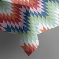thumbnail image 5 of Colorful Geometric Chevron Pattern Square Tablecloth,Waterproof Square Table Cover,Wipeable Spillproof Washable Table Cover for Home Kitchen Party Decor 52"x52"(132x132cm), 5 of 6