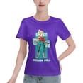 thumbnail image 1 of Women's Basic Short Sleeve T-Shirt Super Saiyan, 1 of 6