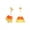 F, variant on Halloween Candy Corn Goose Costume Outfit, Candy Stripe Decor Clothes for Large Lawn Goose Statue, Fall Harvest Holiday Apparel for Yard Porch Garden Indoor Outdoor Halloween Party Decorations