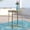 French White, variant on Elle Decor Mirabelle Outdoor Side Table in French Gold