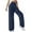 Navy, variant on Gubotare Teen Girl Sweatpants Girl's Wide Leg Baggy Sweatpants Sports Elastic Waist Long Track Pants Trousers Size 6-7 (Navy,6-7 Years)