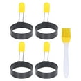 thumbnail image 1 of Egg Shaper5Pcs/Set Round Egg Rings Egg Cooking Mold Egg Cooking Rings Best in Class, 1 of 5