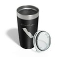 thumbnail image 4 of Crystal Lake Map Tumbler Travel Mug Insulated Laser Engraved Coffee Cup Vermont 20 oz Black, 4 of 5