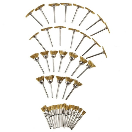 

45 PC Brass Wire Wheel Brushes Wire Brushes Set for Accessories Tools Polish Clean