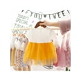 thumbnail image 4 of Fashion Summer Baby Girl Princess Dress Fake 2 Piece Toddler Mesh Design Short Sleeve Cotton Sundress, 4 of 7