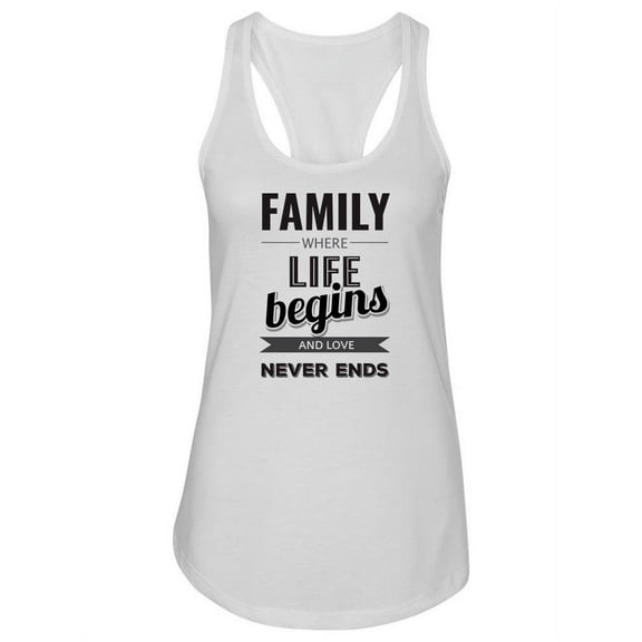 Family Love Quote Tank Women -Image by Shutterstock, Female XX-Large