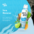 thumbnail image 4 of BemBio Sea Breeze Biotranspirant Deodorant Natural, Aluminum-Free, Vegan, 24-Hour Protection, 150ml (5.07 fl oz), 4 of 6