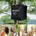 thumbnail image 2 of Bolsa de ducha de 40L para exteriores, bolsa de agua solar para baño, para acampar, para lavar, con absorción de calor, impermeable, PVC, 2 of 5