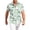 Mint Green, variant on Men's Hawaiian Shirt Short Sleeve, Tropical Beach Floral Shirts Casual Button Down Tops for Summer Trip Vacation,White(XXL)