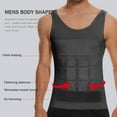 thumbnail image 4 of QRIC 2 Pack Men Slimming Body Shaper Vest Chest Compression Shirts Abs Abdomen Slim Tank Top Undershirt Shapewear Tank Top for Men, 4 of 8