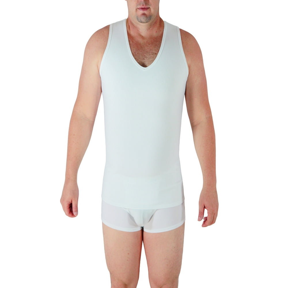 Underworks Underworks Microfiber Concealer VNeck Compression Tank