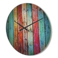 thumbnail image 3 of Designart 'Traditional Wooden Pattern ' Farmhouse Wood Wall Clock, 3 of 5