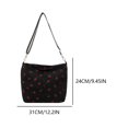 thumbnail image 2 of Lindo Bolso Mano Fresa para Mujer Correa Ajustable Compras Pana Niñas, 2 of 9