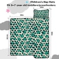 thumbnail image 5 of Leopard Pattern with Green and Black Spots Toddler Nap Mats for Kids Preschool,Sleeping Mat Bag or Kids,Toddler Sleeping Bag,Toddler Nap Mat or Daycare, 5 of 6