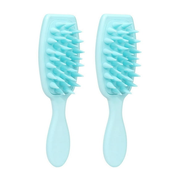 ACDANC 2Pcs Cat Brush,Silicone Deshedding Brush,Dog Shedding Tool,Blue,8X2X1"