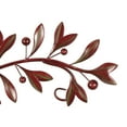 thumbnail image 5 of DecMode Red Metal Leaf Long Horizontal Vine Home Wall Decor, 48" x 1" x 9", 5 of 14