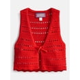 thumbnail image 5 of Weekend Academy Girls Crochet Tie Front Vest, Sizes 4-18, 5 of 5