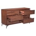 thumbnail image 5 of ZUO Perth 6 Drawer Dresser in Chestnut, 5 of 7