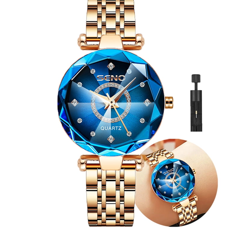 Seno Women's Rose Gold Diamond Analog Quartz Watch photo 6