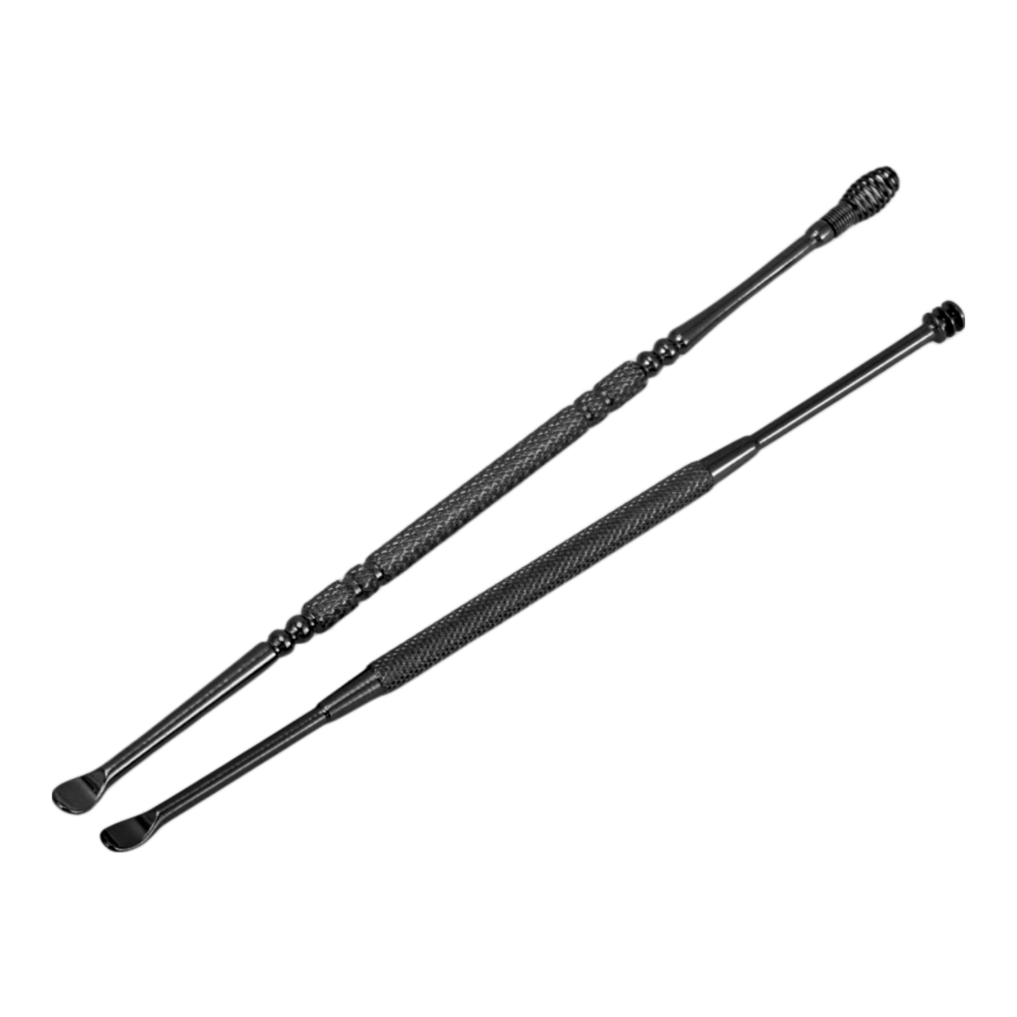 Unique Bargains Dot Pattern Earwax Cleaning Tool Kit 2Pcs Black