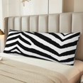 thumbnail image 2 of Fotbe Zebra Funda para Almohada Corporal con Diseño, Funda de Microfibra Ultrasuave de 20x54 Pulgadas, Ropa de Cama Elegante, 2 of 7