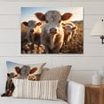 thumbnail image 2 of Designart "Gentle Cattle Family II" Animals Metal Art Living Room, 2 of 5