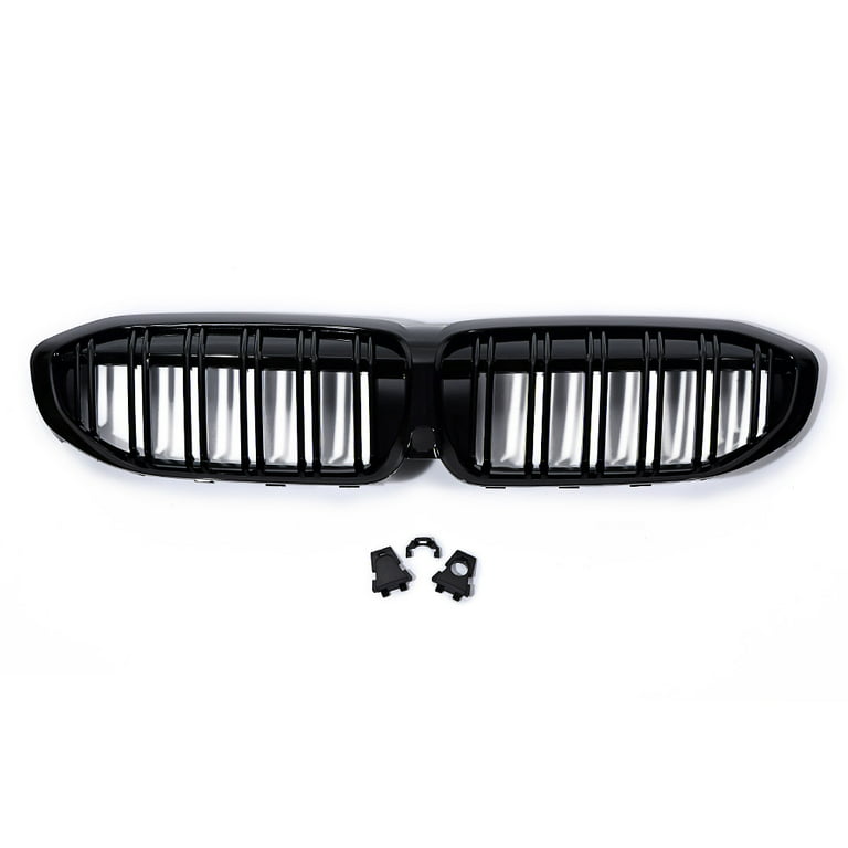 Antagonisme Boos worden Roestig G20 G21 Kidney Racing Grille Grill Direct Replacement for 2019-2021 BMW  330e 330i (Glossy Black, Double Line) - Walmart.com
