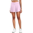 thumbnail image 2 of Cadmus Women's 2-in-1 High Waisted Pleated Skort with Pockets- Flowy A-Line Tennis Golf Skirt with Built-in Shorts,Light Purple,XL, 2 of 7