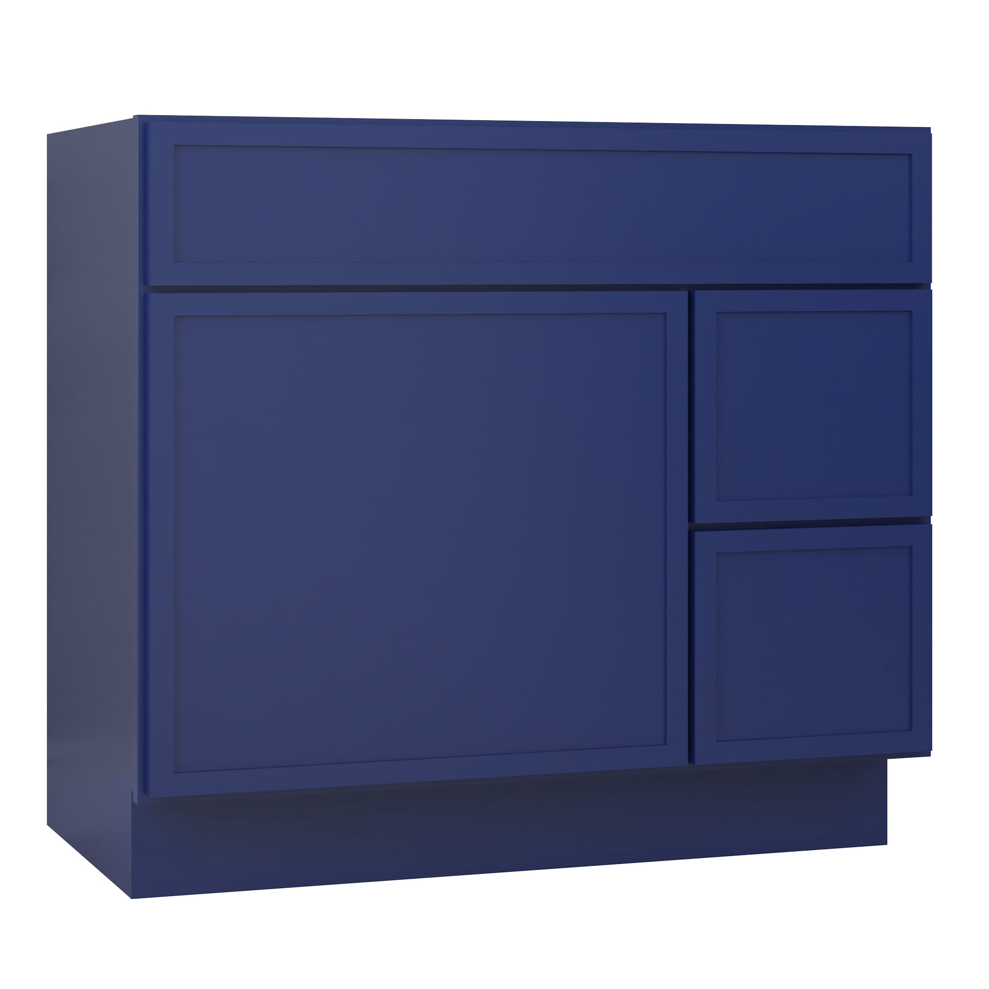 Vanity Art 36" W Birch Plywood Freestanding Single Base 2 Drawers Storage Cabinet with Soft Close Door