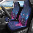 thumbnail image 2 of XYZCANDO Car Front Seat Covers Breathable Car Seat Cover Set Vehicle Front Seat Covers Elastic Comfy Van Auto, Lightning Wolf Pattern, 2 of 10