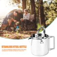 thumbnail image 1 of Hervidor de cocina para acampar Tetera de picnic para campamento de acero inoxidable de 1 2 l tetera de cocina para senderismo al aire libre con tapa Barbie Nuevos Originales, 1 of 6
