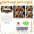 thumbnail image 6 of FLOPESN DIY Diamond Art Painting Wooden Assembly Paper Box, 8.86*5.31in, Creative Design Table Decor Rectangular Paper Towel Storage Box-Sunflower, 6 of 7