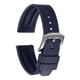 thumbnail image 1 of Correas de reloj Uxcell 20mm Correa de caucho de liberación rápida Correa azul hebilla plateada, 1 of 7