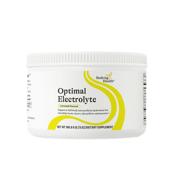 Seeking Health Optimal Electrolyte - Electrolyte Powder Supplement with Magnesium, Sodium, & Potassium for Electrolyte Support - Natural Lemonade Flavor, 30 Servings