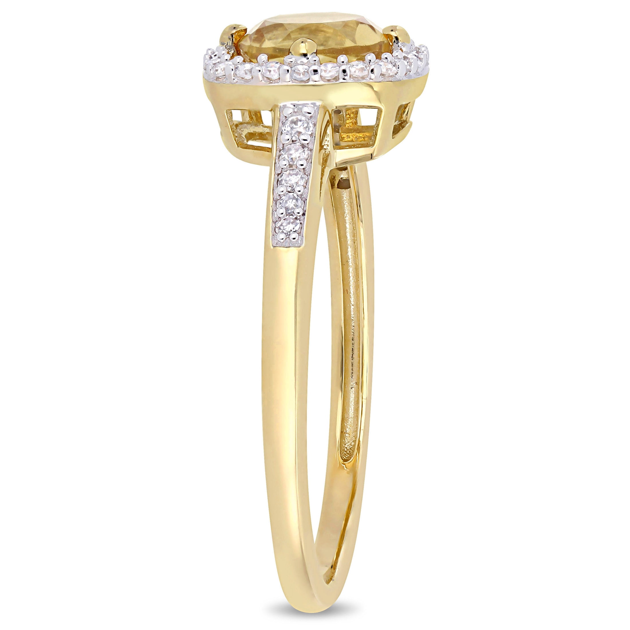 Everly Women's Citrine 10k Yellow Gold Ring