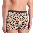 thumbnail image 4 of Men's Boxer Briefs, Abstract Leopard print Soft Comfy Mens Underwear Boxer Briefs Breathable With Widen Waist, 4 of 7
