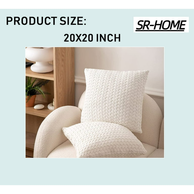 Cable knit pillow cover 24x24 new arrivals